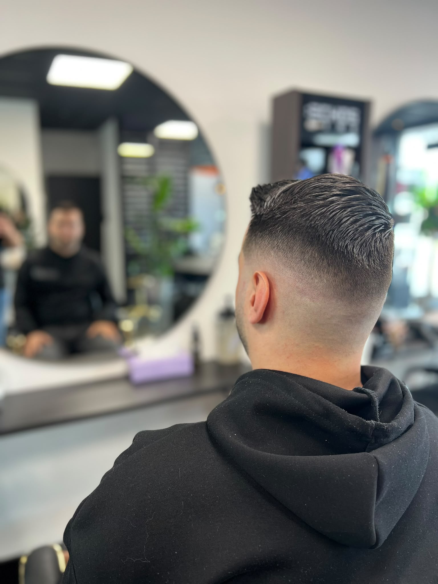 Skin fade met combover