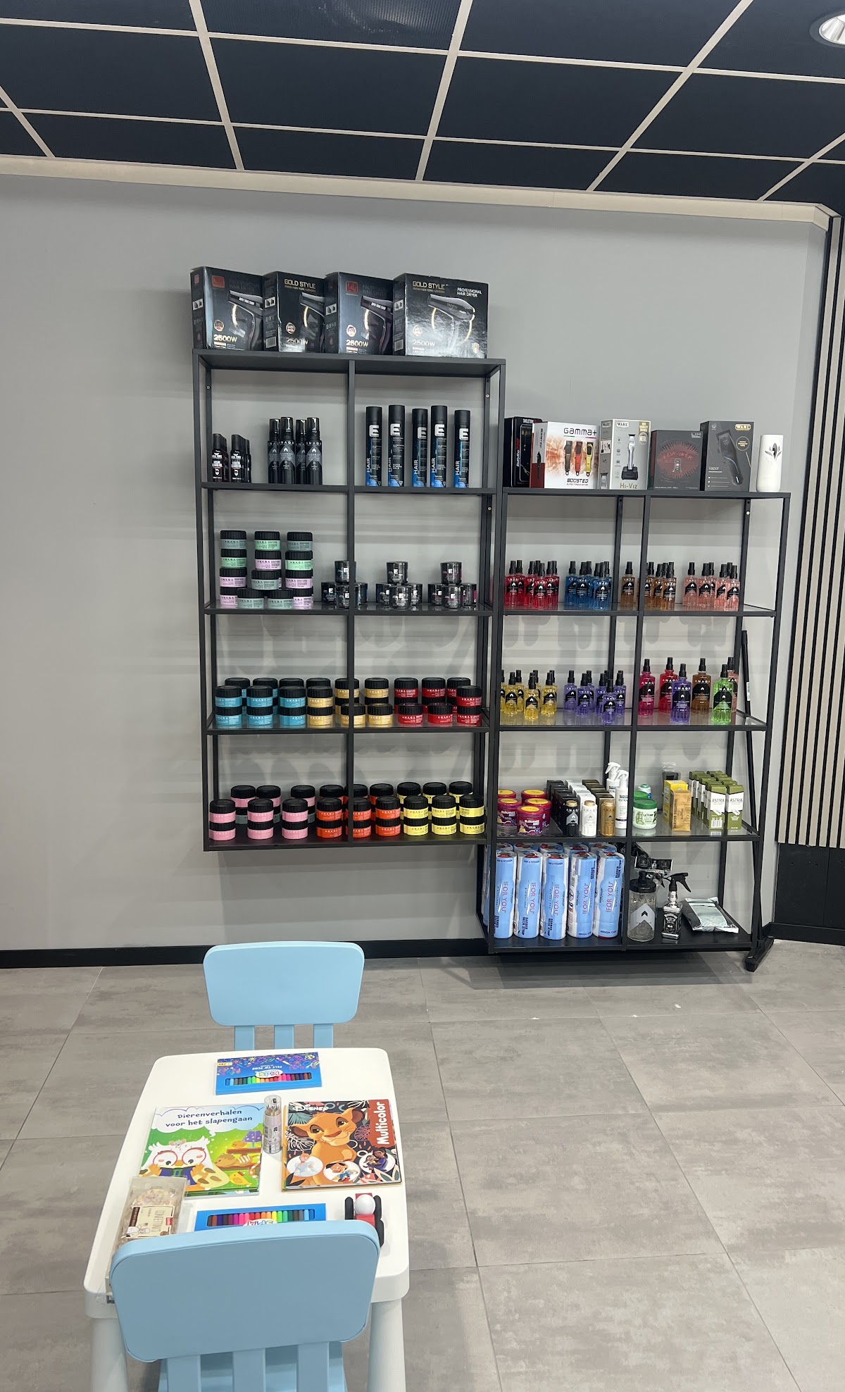 De shop van binnen